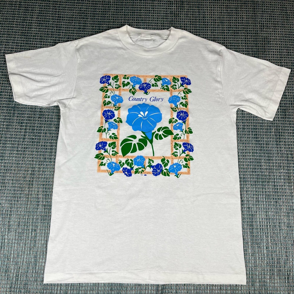 Vintage Single Stitch Country Glory White Woman’s T Shirt Sz XL